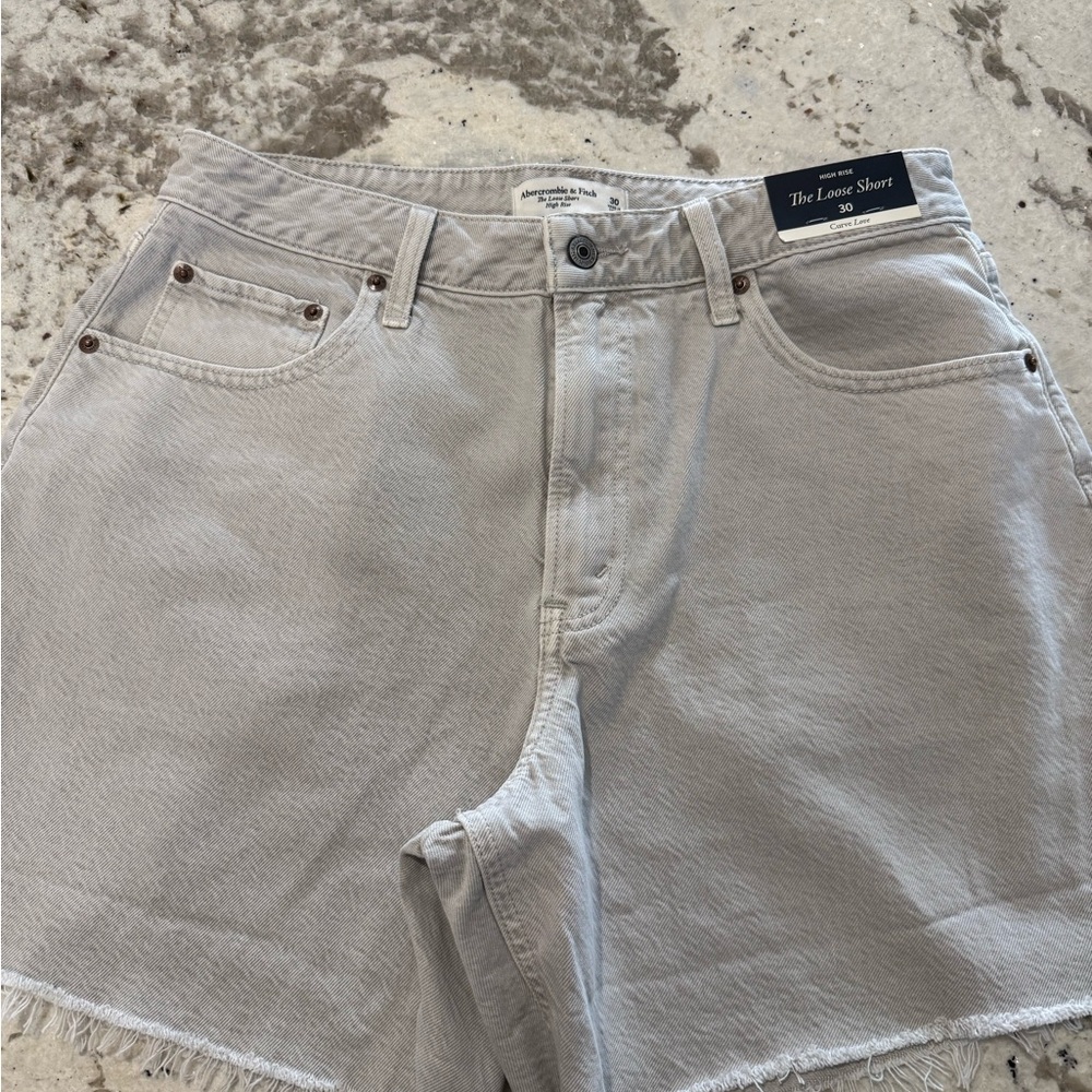 Abercrombie & Fitch Gray Jean Shorts